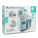 Classic World Blue Retro Play Kitchen