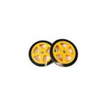 ONDA CORE Yellow Polymer Wheel/Black Tyre (Pair)