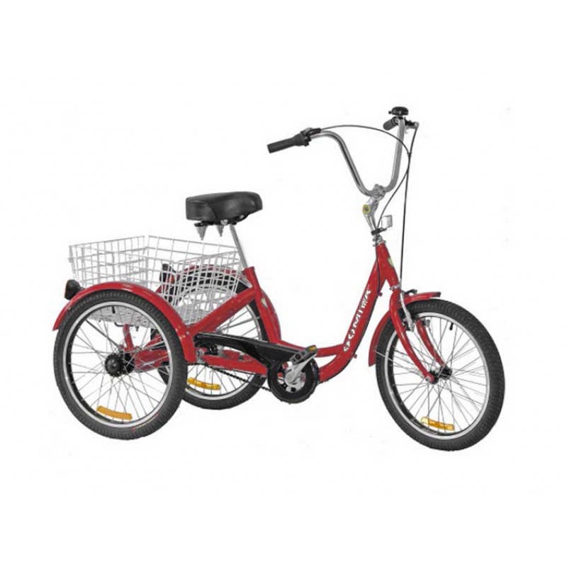Gomier 2500 Series 6 Speed Shimano 20" Adult Trike - Red Gomier 2500 Series 6 Speed Shimano 20" Adult Trike - Red
