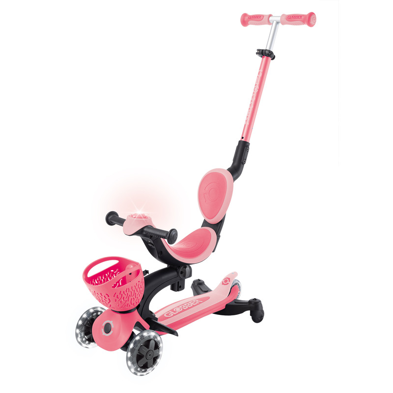 Globber Go Up Baby Lights 360 Scooter Pink | Go Easy Online