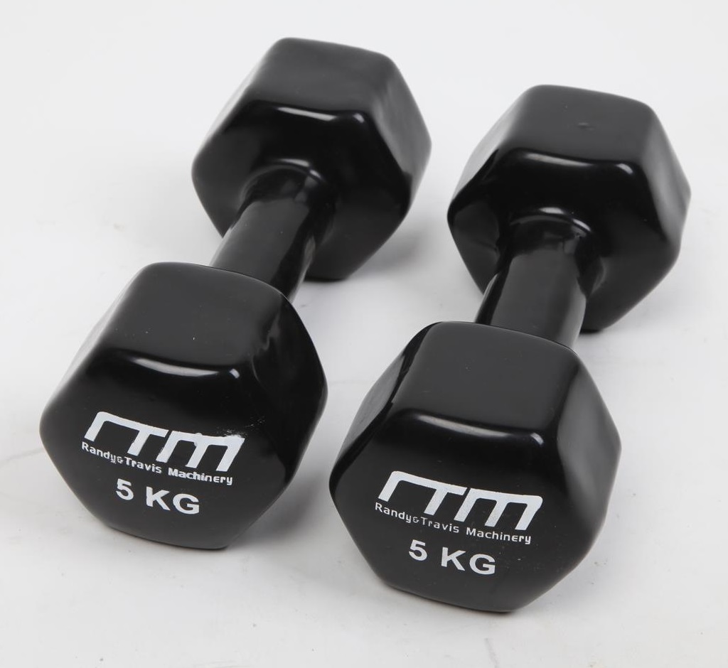 5kg Dumbbells Pair – Rubber Coated Weights Go Easy Online