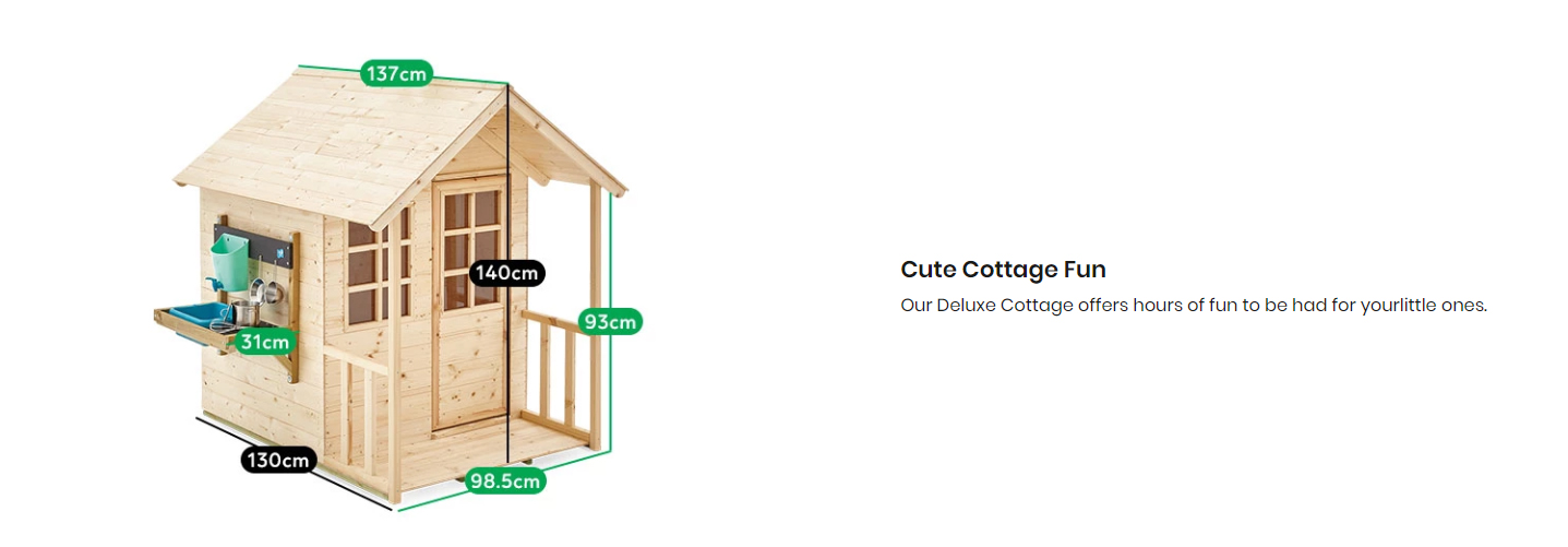 Tp Deluxe Meadow Cottage Cubby House